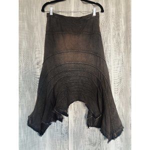 NWOT Rick Owens DRKSHDW Archive Asymmetrical Denim Skirt